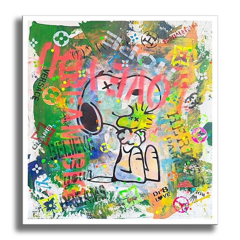 Original Pop Art Comics Painting by Dr Eight Love