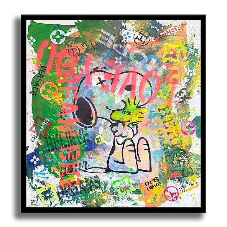 Original Pop Art Comics Painting by Dr Eight Love