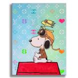 Snoopy-Return - Original Painting on Canvas by Dr eight LOVE