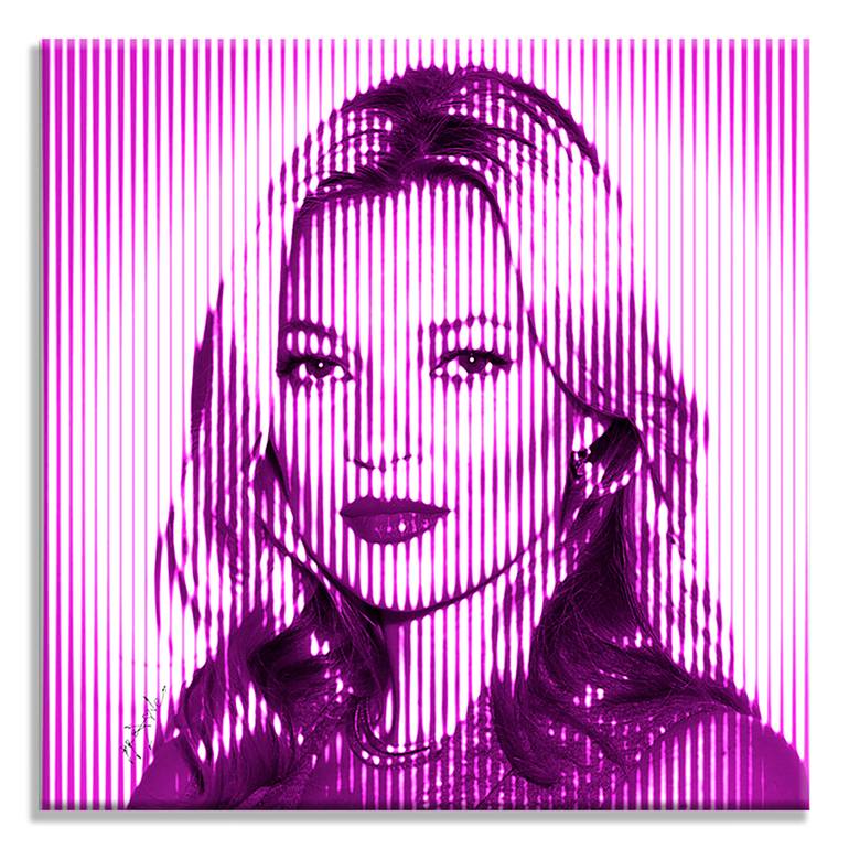 Original Pop Art Portrait Printmaking by Dr eight LOVE