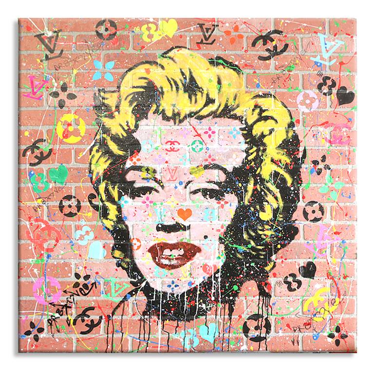 Original Pop Art Portrait Painting by Dr eight LOVE