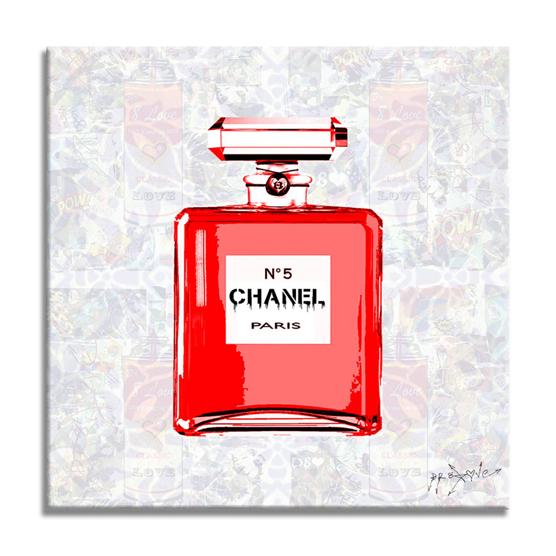 Chanel Red - Canvas Limited Edition Art Print