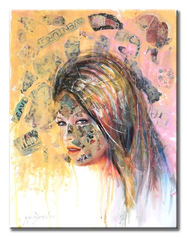 Original Pop Art Portrait Printmaking by Dr Eight Love
