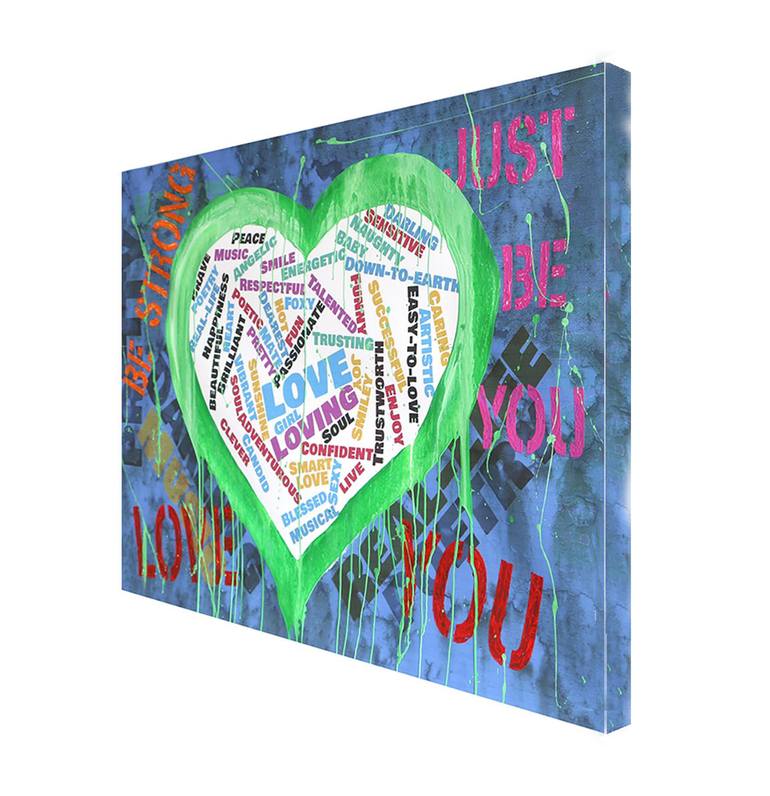 Original Pop Art Love Painting by Dr eight LOVE