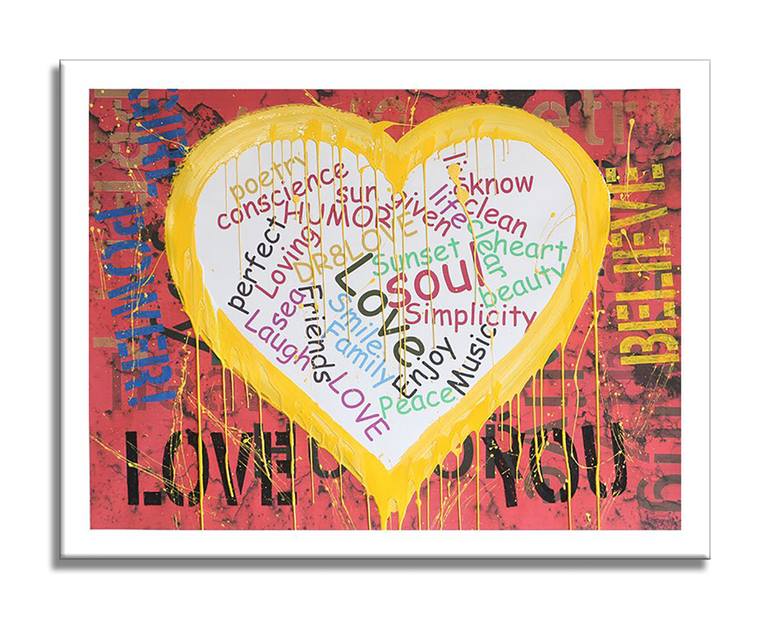 Original Pop Art Love Printmaking by Dr eight LOVE