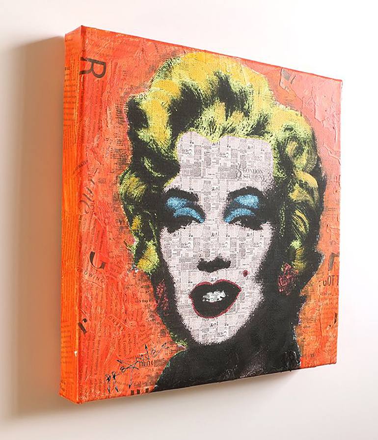 Original Pop Art Portrait Printmaking by Dr eight LOVE