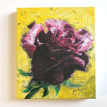 Original Pop Art Floral Collage by Dr eight LOVE