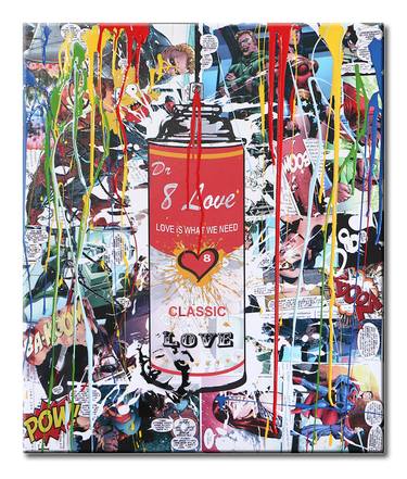 Original Pop Art Love Printmaking by Dr eight LOVE