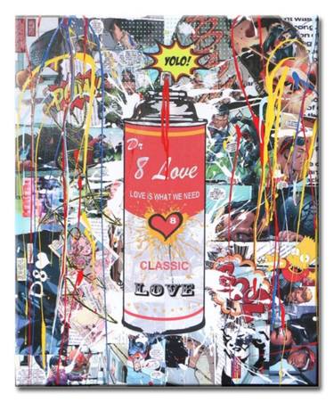 Original Pop Art Love Paintings by Dr eight LOVE