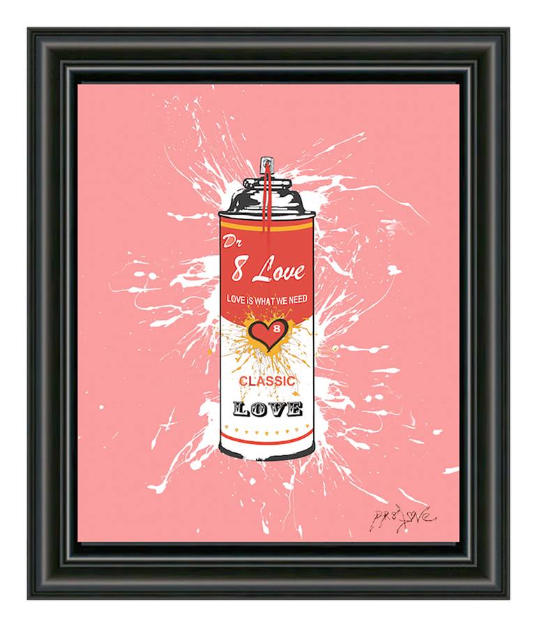 Original Pop Art Love Printmaking by Dr eight LOVE