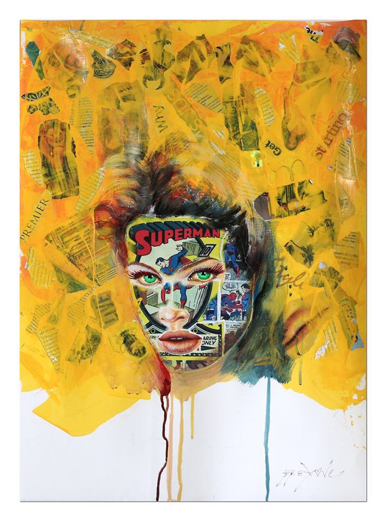 Original Pop Art Portrait Printmaking by Dr Eight Love