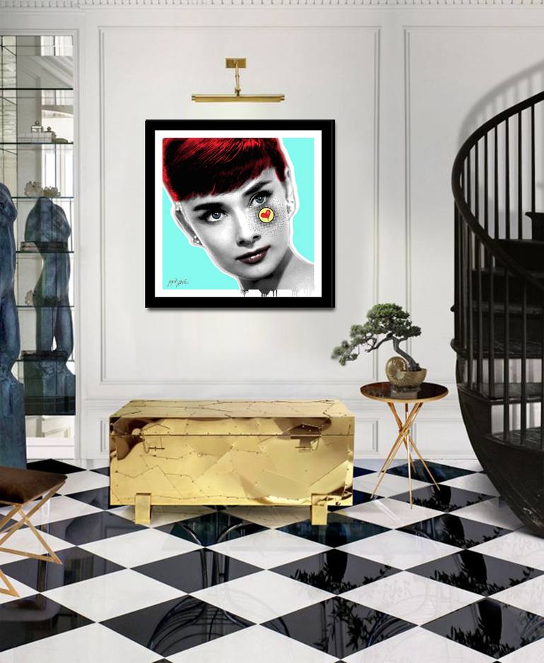 Original Pop Art Portrait Printmaking by Dr Eight Love
