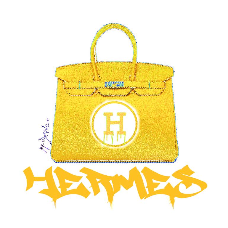 Hermes Handbags Color 4 - Canvas Limited Edition Printmaking by Dr