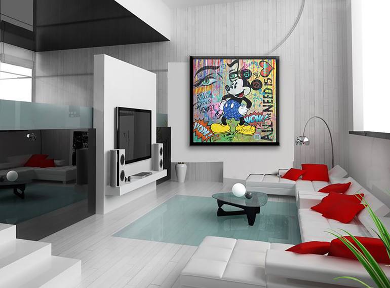 Original Pop Art Comics Painting by Dr Eight Love