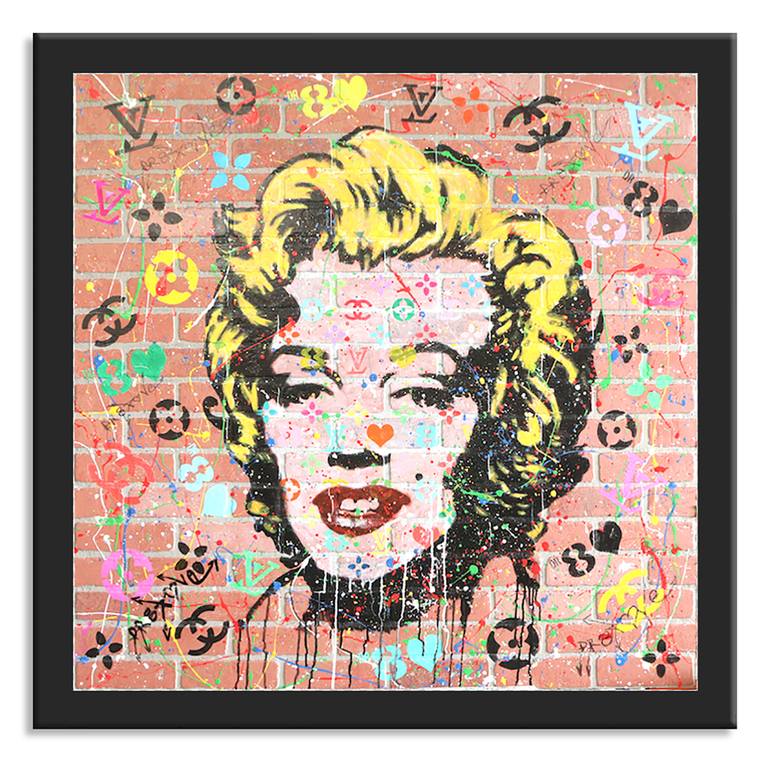 Original Pop Art Portrait Printmaking by Dr eight LOVE