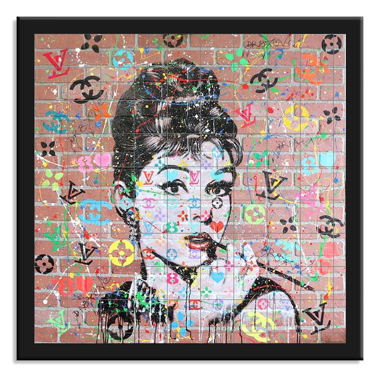 Original Pop Art Portrait Printmaking by Dr eight LOVE