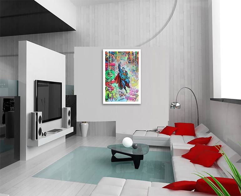 Original Figurative Comics Painting by Dr Eight Love