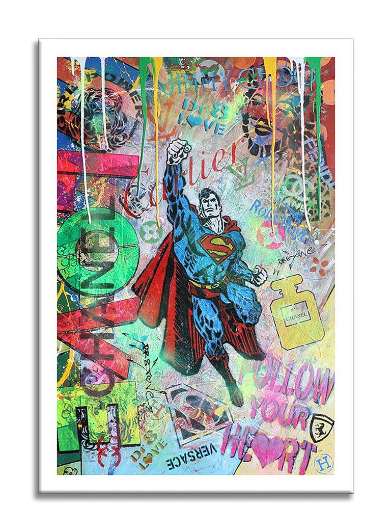 Original Pop Art Comics Painting by Dr eight LOVE