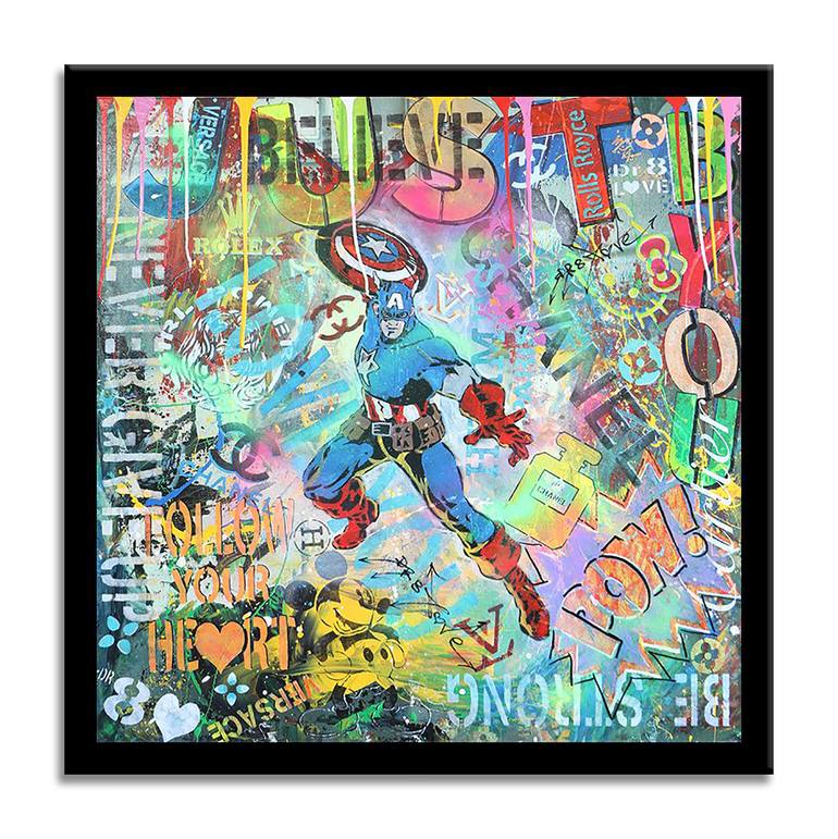 Original Pop Art Comics Printmaking by Dr Eight Love