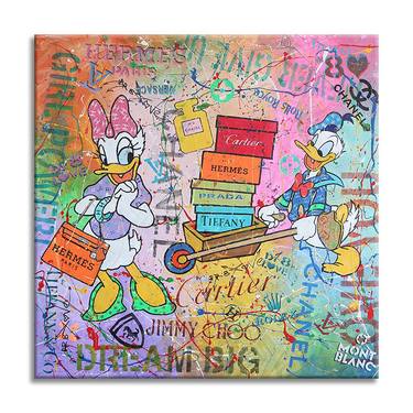 Donald & Daisy Dream -Canvas -  Limited Edition of 80 thumb