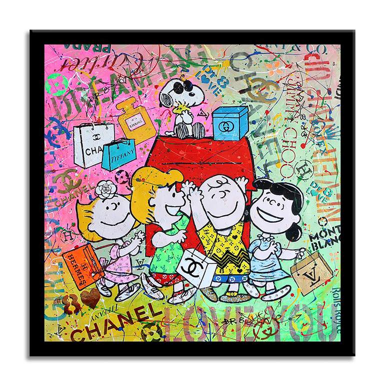 Original Figurative Cartoon Painting by Dr Eight Love