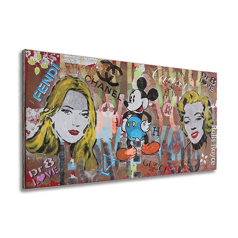 Dr8love Street Pop Art, Original Paintings Limited Editions Paper