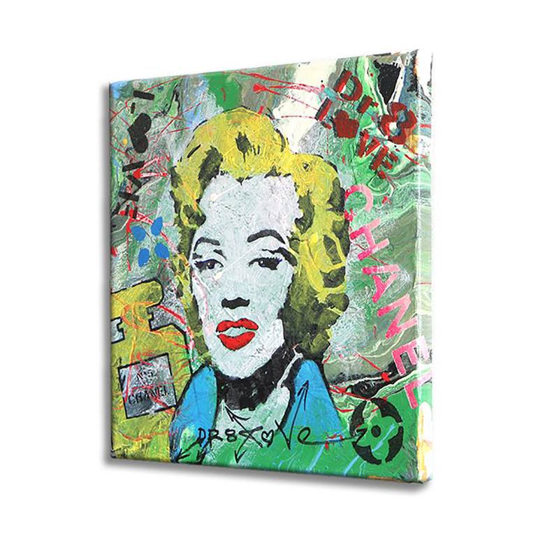Original Pop Art Celebrity Painting by Dr eight LOVE