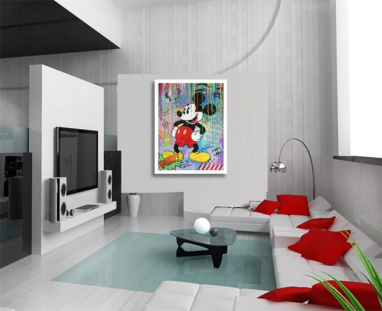 Original Pop Art Cartoon Painting by Dr eight LOVE