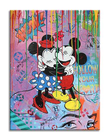 Follow Mickey Minnie - Canvas - Limited Edition of 90 thumb