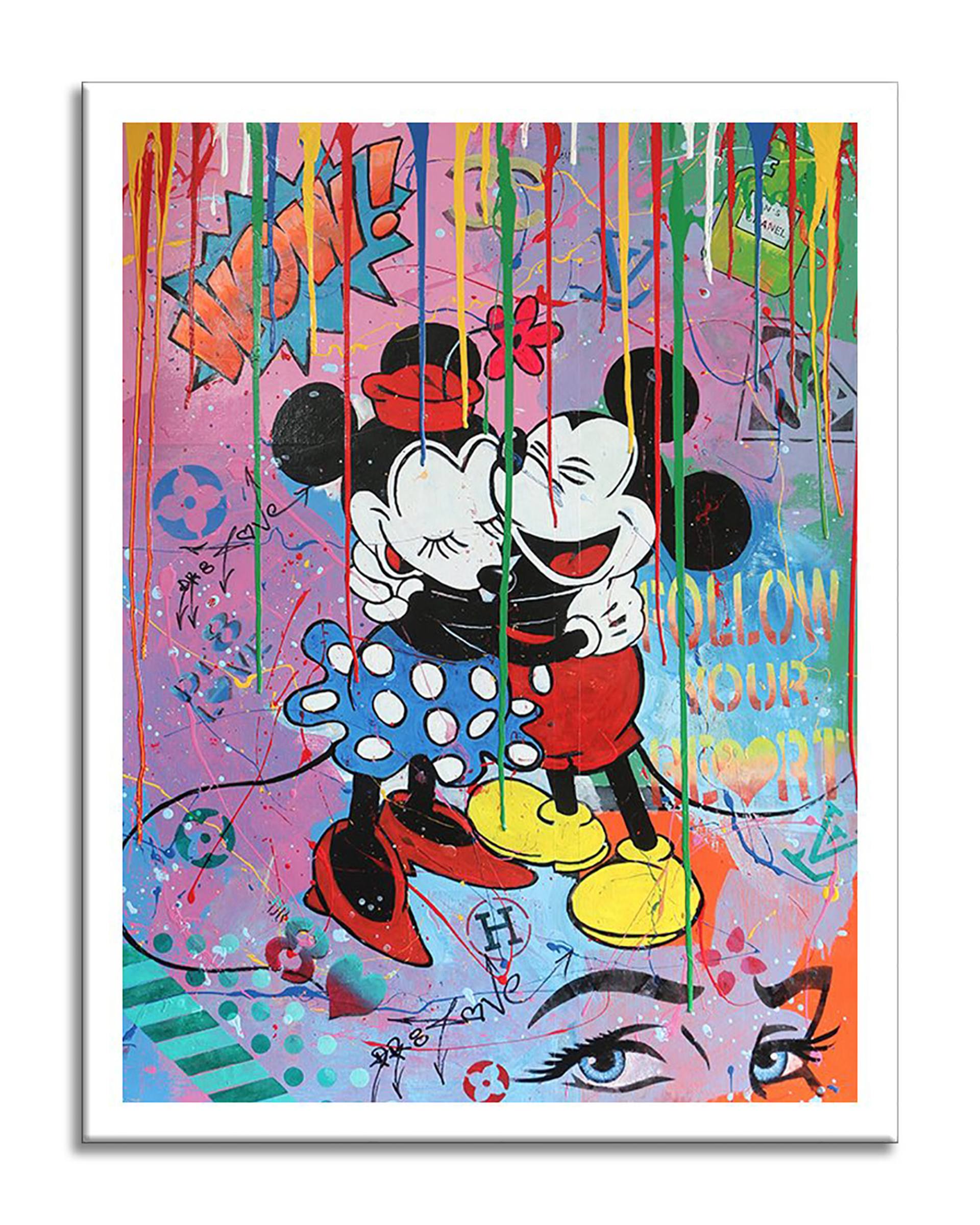 Follow Mickey Minnie - Canvas - Limited Edition of 90 Printmaking