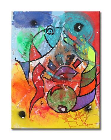 Club - Original Abstract Painting on Canvas thumb