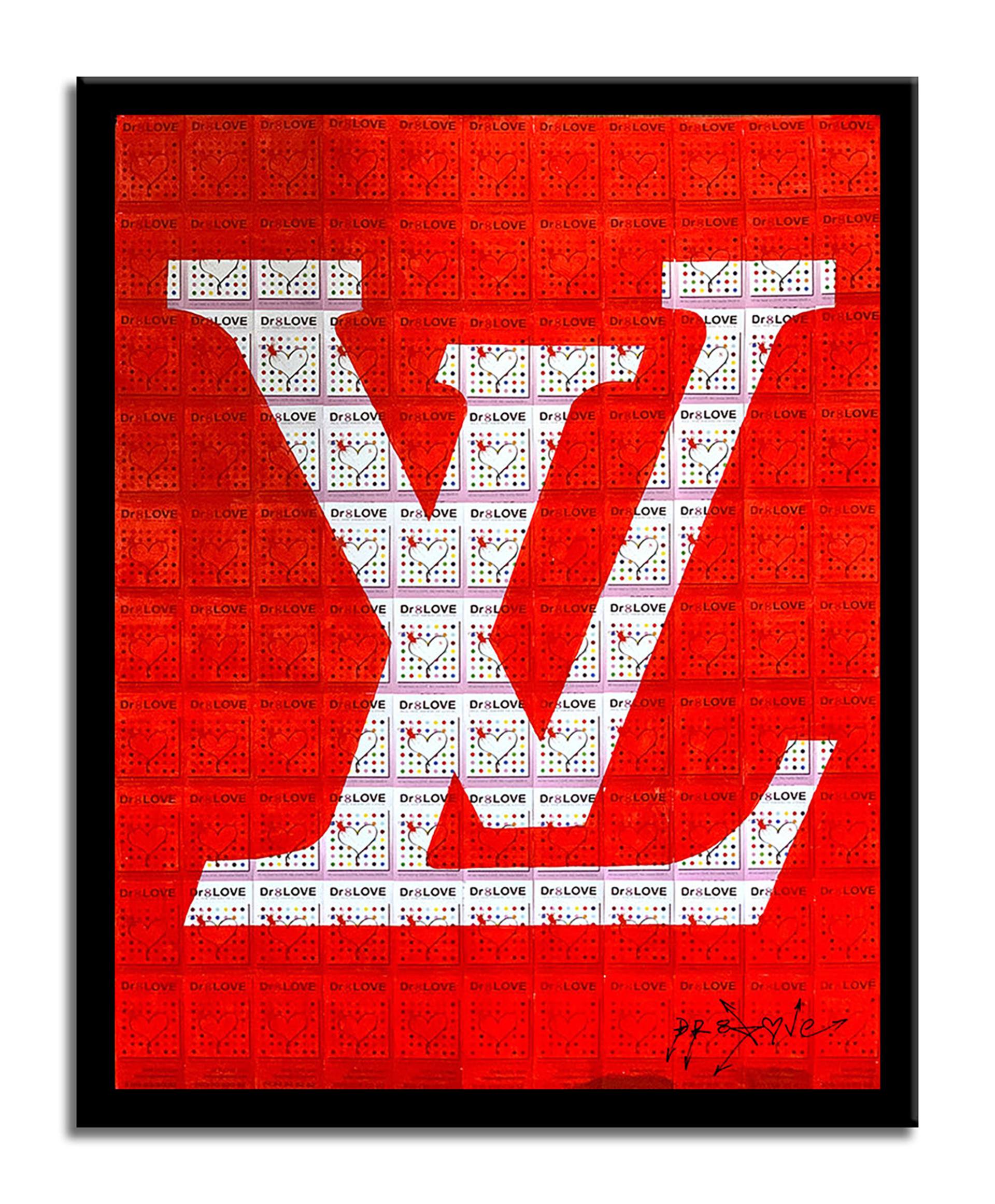 Louis Vuitton-Red - Paper - Limited Edition of 50 Printmaking by Dr eight  LOVE