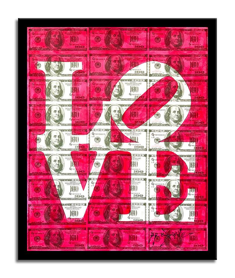 Original Pop Art Love Printmaking by Dr Eight Love