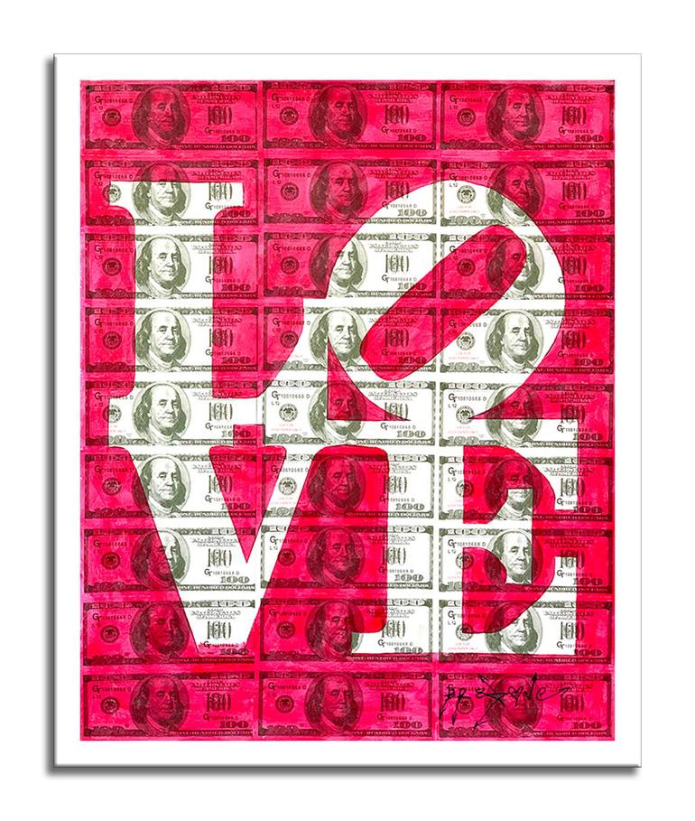 Original Pop Art Love Printmaking by Dr Eight Love