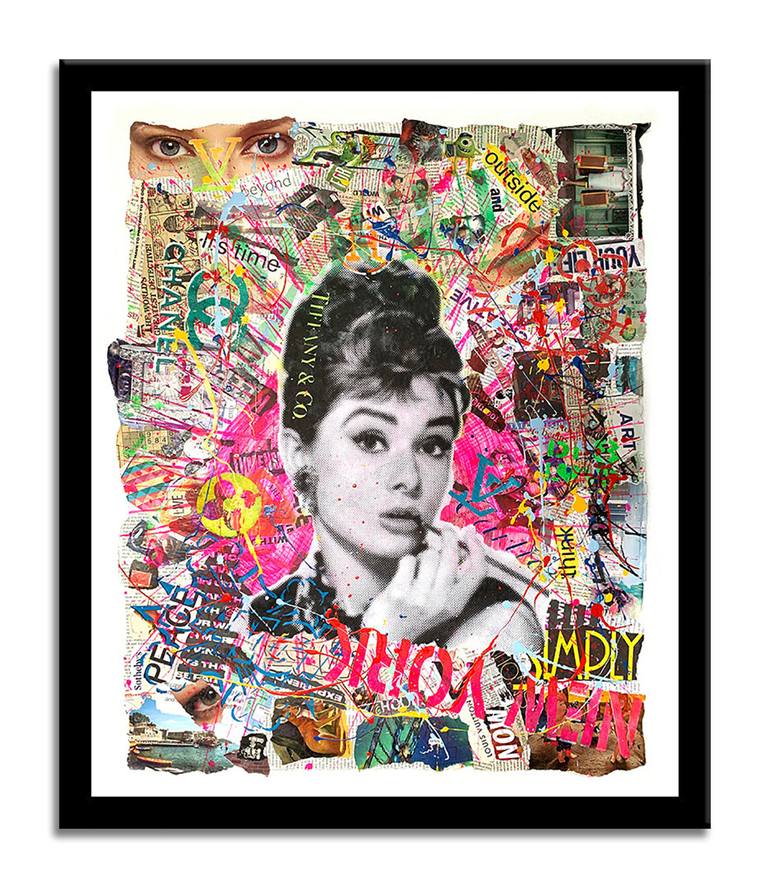 Original Pop Art Portrait Printmaking by Dr eight LOVE