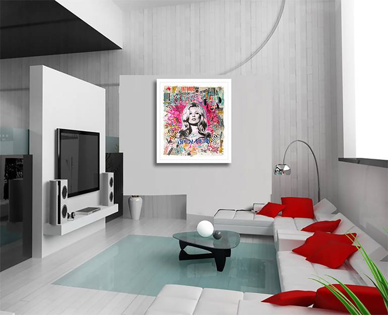 Original Pop Art Fashion Painting by Dr eight LOVE