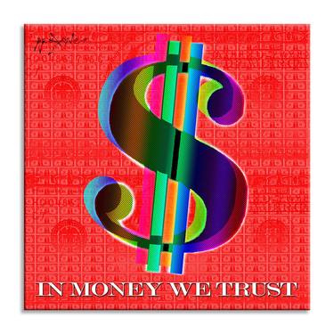 In Money we trust - Red - Canvas - Limited Edition of 88 thumb