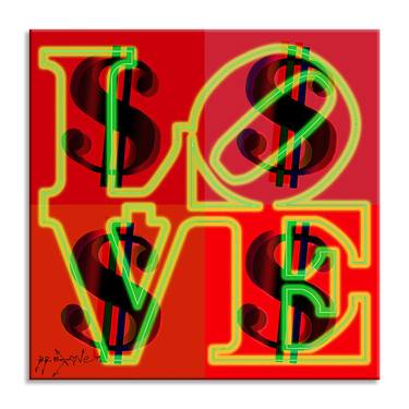 Love Red Black - Canvas - Limited Edition of 88 thumb