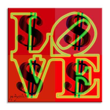 Original Pop Art Love Printmaking by Dr eight LOVE