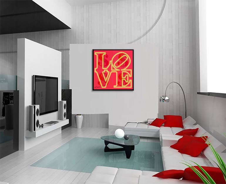 Original Pop Art Love Printmaking by Dr Eight Love