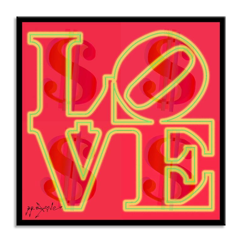Original Pop Art Love Printmaking by Dr Eight Love