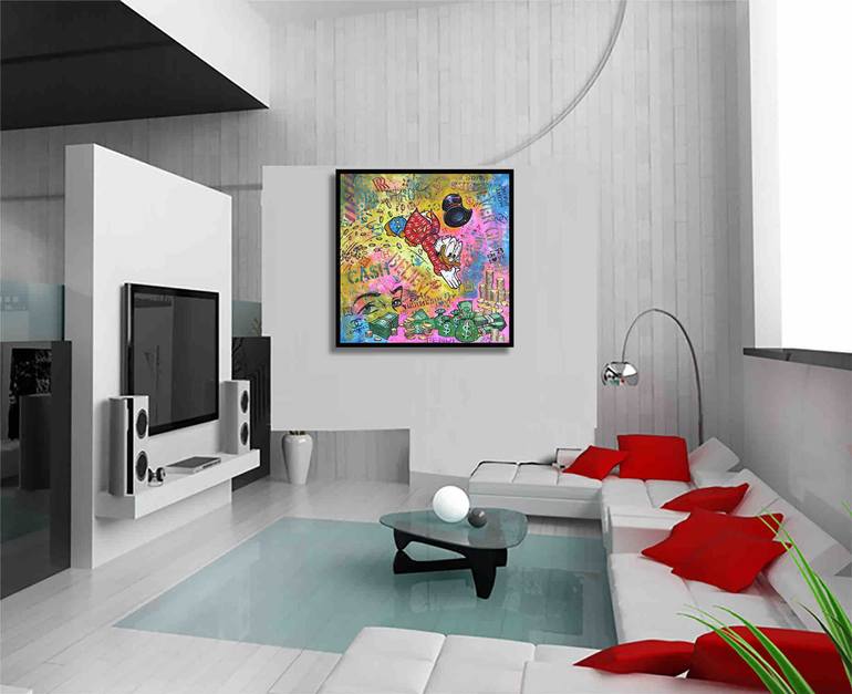 Original Pop Art Cartoon Painting by Dr eight LOVE