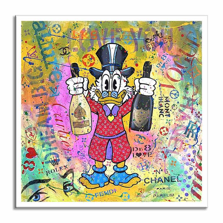 Original Pop Art Cartoon Printmaking by Dr eight LOVE