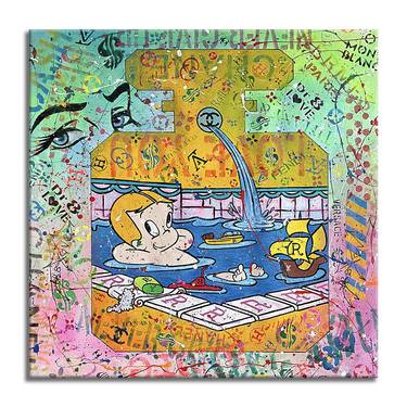 Richie Rich’s pool – Original Painting on canvas thumb