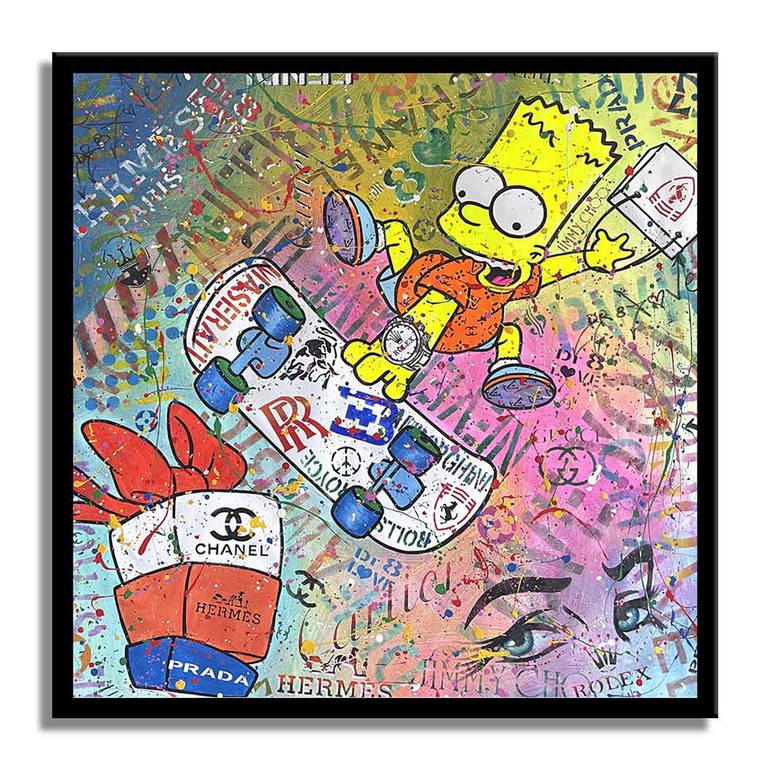 Original Cartoon Painting by Dr eight LOVE