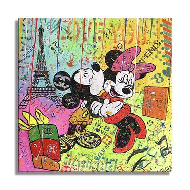 Mickey Paris is calling - Original Painting on Canvas thumb