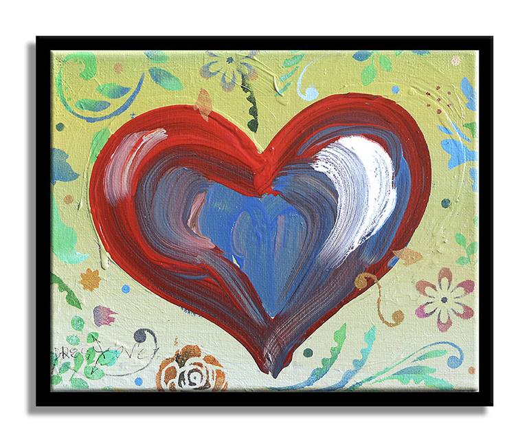 Original Pop Art Love Painting by Dr eight LOVE