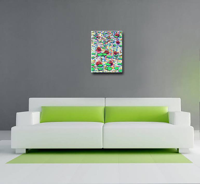 Original Abstract Floral Painting by Dr eight LOVE