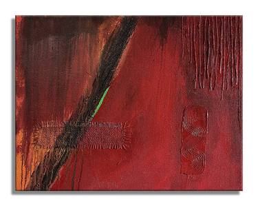 Red S  Original Abstract Painting on canvas thumb