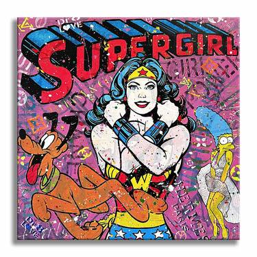 Supergirl – Original Painting on canvas thumb